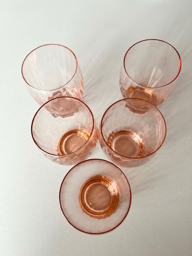 Conjunto de vasos franceses vintage