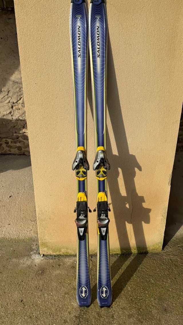 Yellow skis
