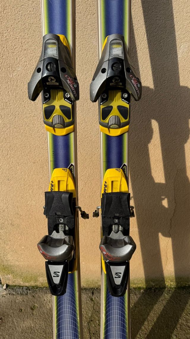 Yellow skis