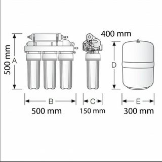 Osmosis descalificador agua doméstico Genius-pro50