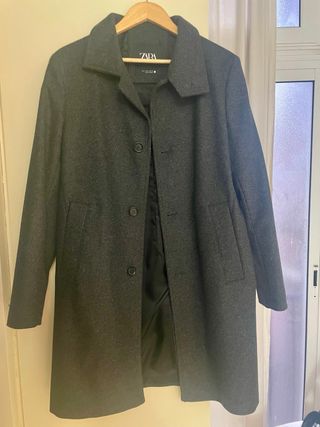 Abrigo gris ZARA