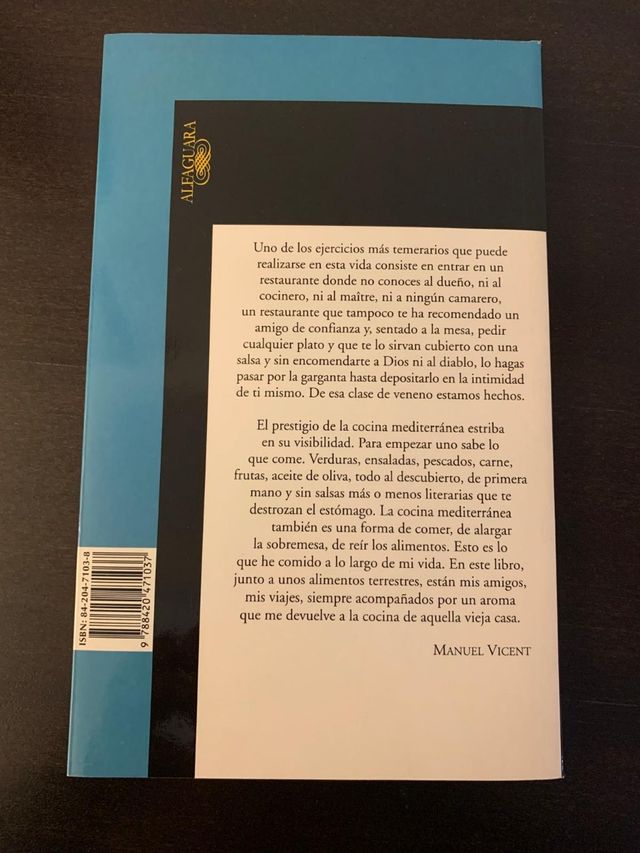 Libro Comer y beber Vicent