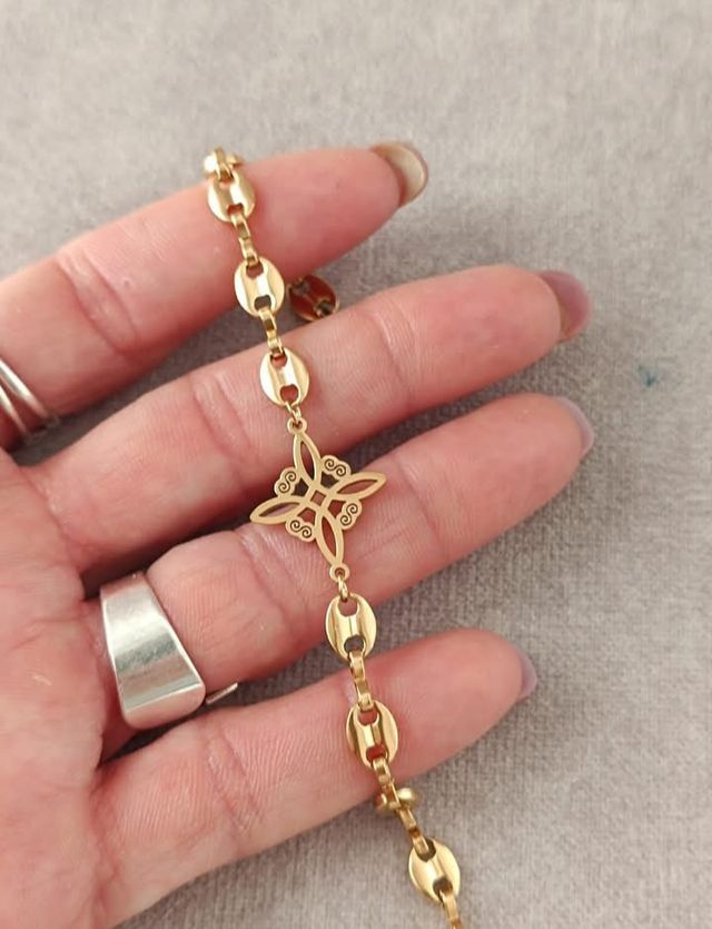 Pulsera chapada oro