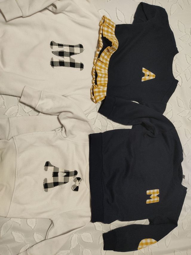 Sudadera hermanos Letras A y M