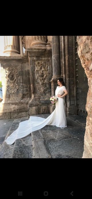 Vestido novia Rosa Clará