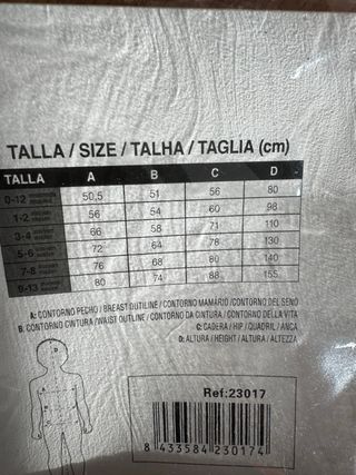 Disfraz de super girl