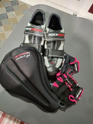 Zapatillas Spining Sillín y Guantes de regalo.