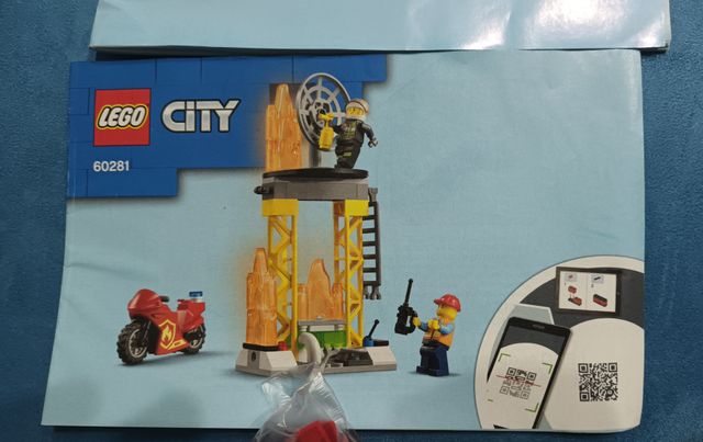 set Lego elicottero antincendio,completo,senza box