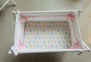 Minicuna con colchón adicional