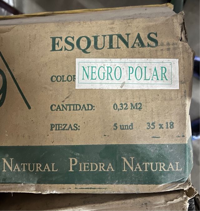 Piedra natural negro polar