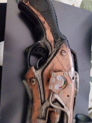 Pistola nerf 8 cañones steampunk