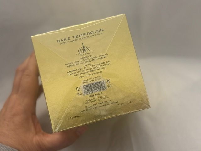 Perfume Arabe Original Cake Temptation.