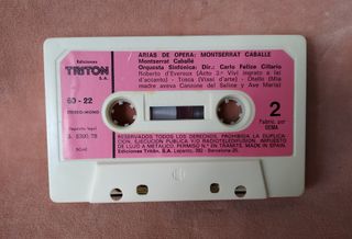 MONTSERRAT CABALLE - ARIAS DE OPERA - CASETE 1978