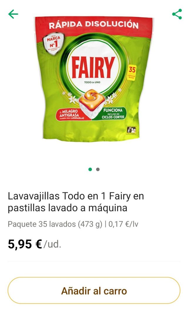 Lote Lavavajillas Fairy