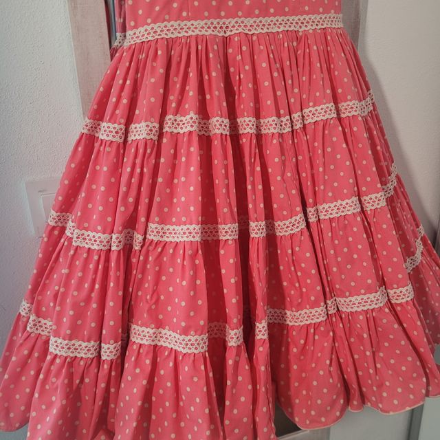 Traje flamenca 6-7 años coral