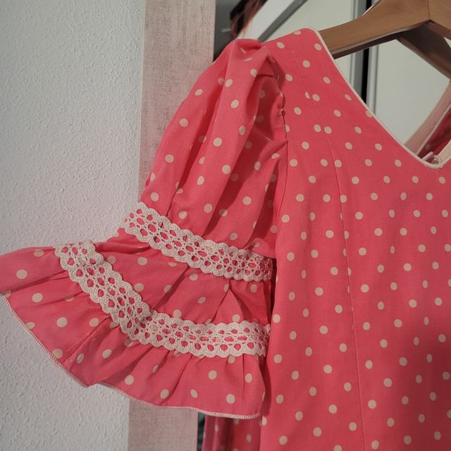 Traje flamenca 6-7 años coral