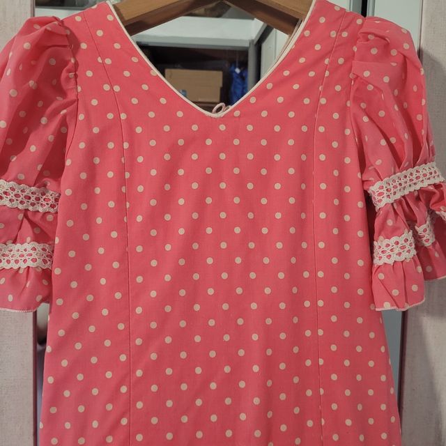 Traje flamenca 6-7 años coral