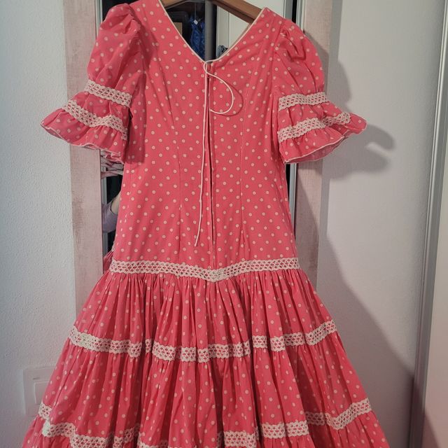 Traje flamenca 6-7 años coral