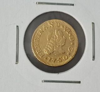 Moneda de medio escudo de oro 