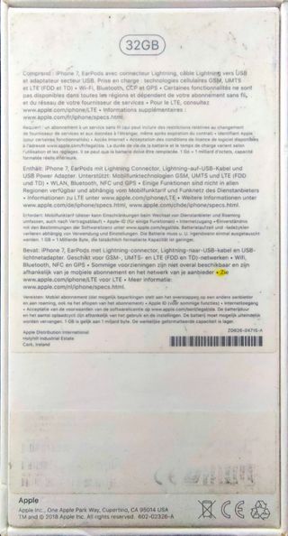 Caja Iphone 7, 32 Gb