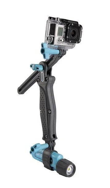 Soporte doble GoPro FreeStyler con antorcha LED