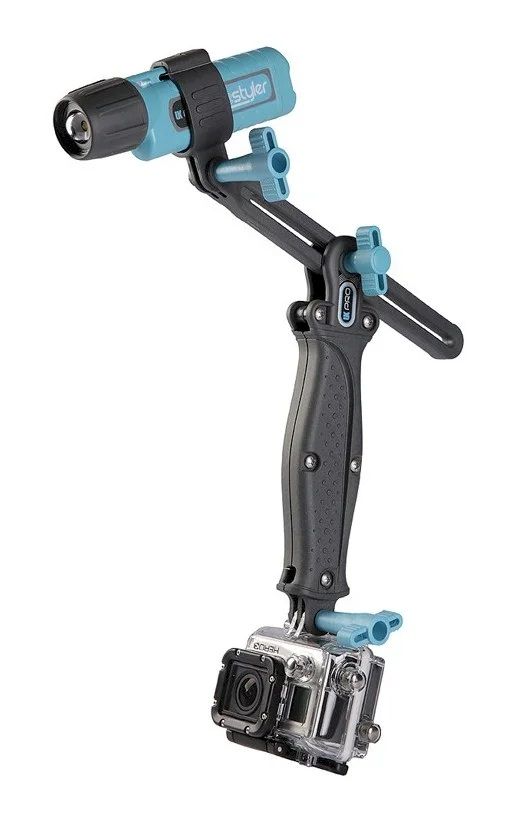 Soporte doble GoPro FreeStyler con antorcha LED