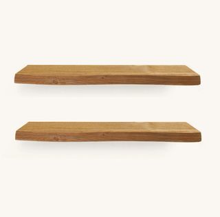 Set 2 baldas estanterias madera