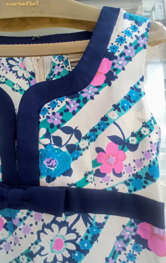 Maxi vestido vintage 70s Floral Verde