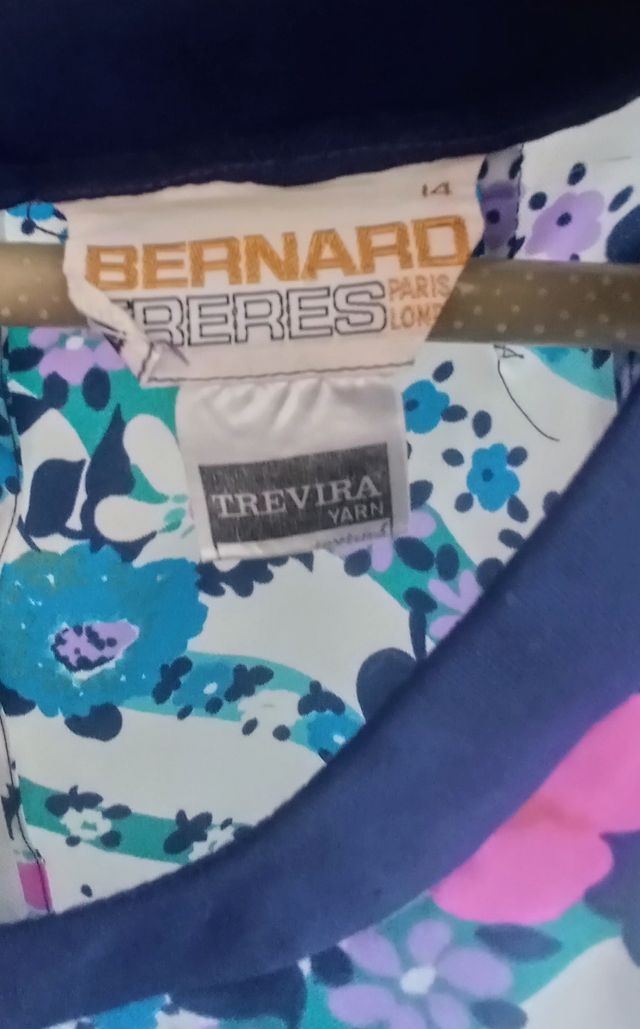 Maxi vestido vintage 70s Floral Verde