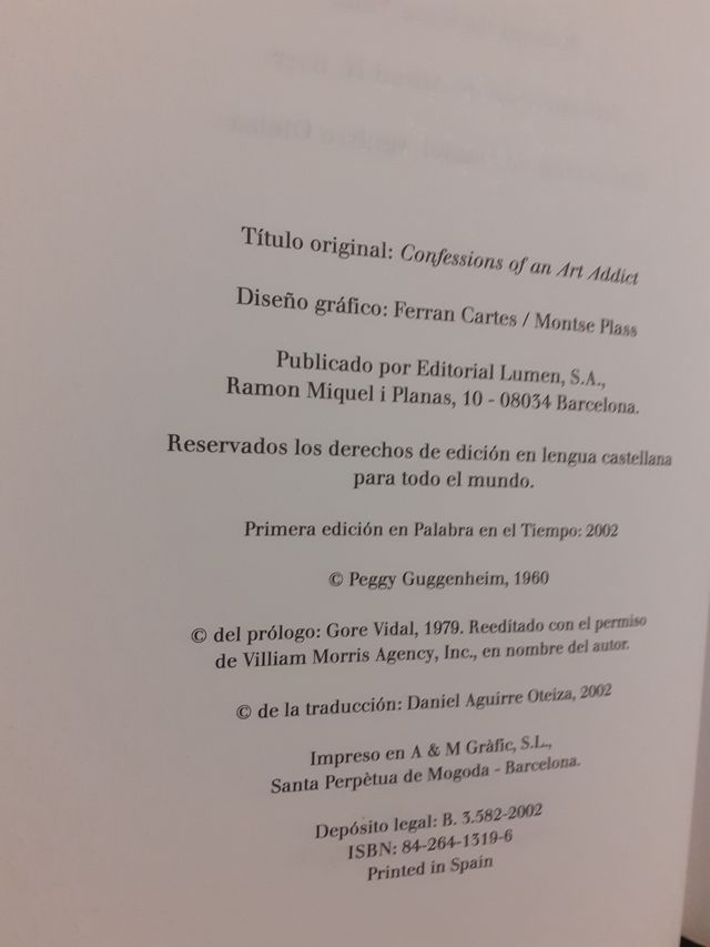 P. Guggenheim, Confesiones...