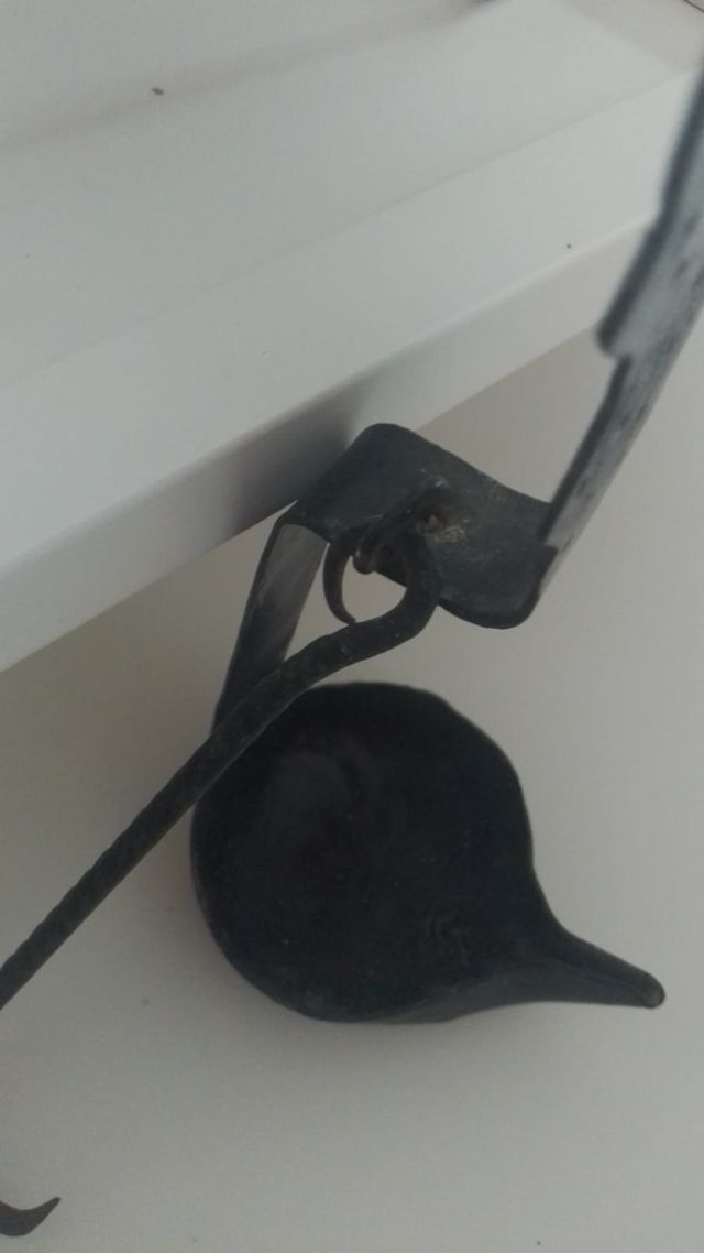 1 Candil antiguo de forja