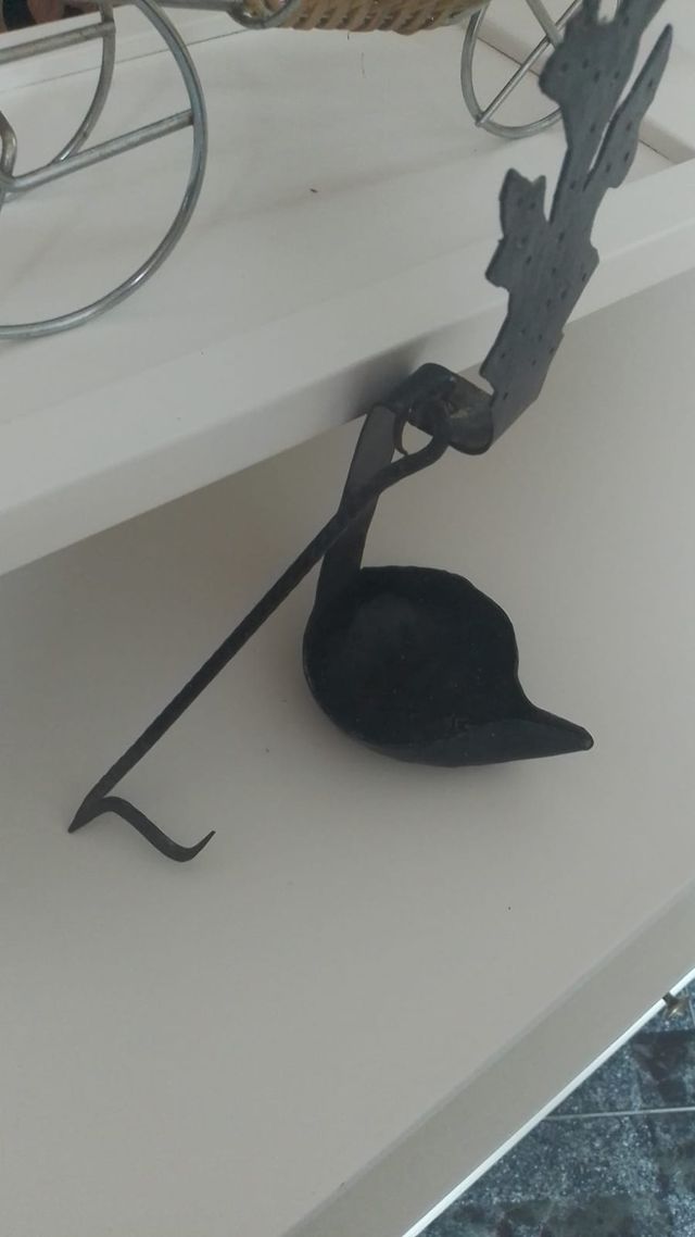 1 Candil antiguo de forja