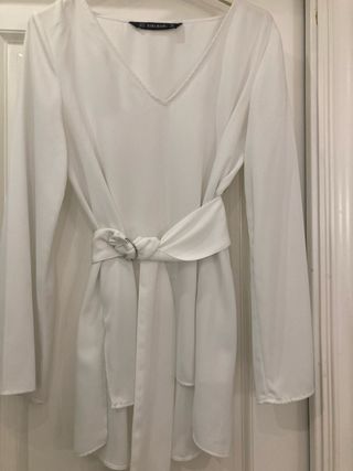 Camisa larga con cinturòn