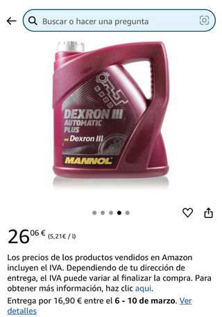 Aceite transmision automatica 