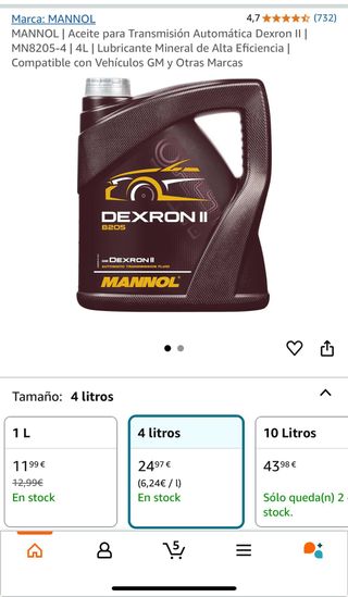 Aceite transmision automatica 