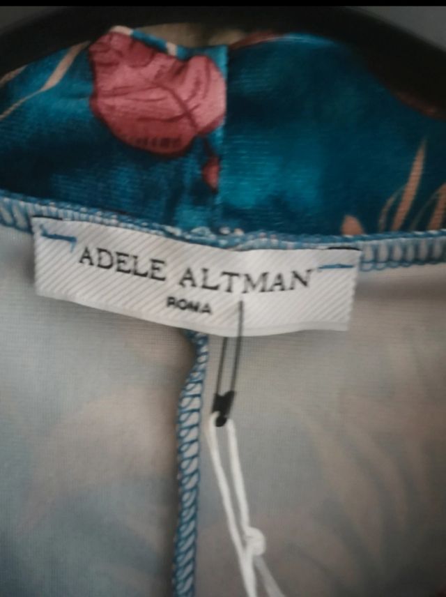 Abito fantasia in vellutino con cintura