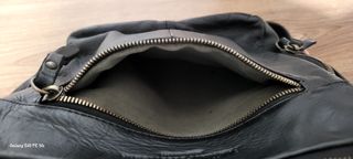Mochila de cuero auténtico 