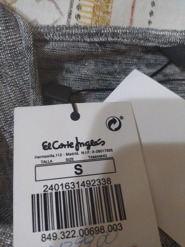 Camiseta Elogy plateada S CON ETIQUETA