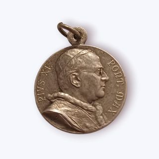 Medalla religiosa Pio XI