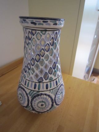 base lampada in ceramica traforata vintage 