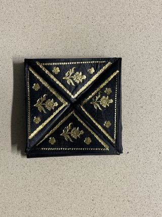 Cartera de cuero artesana
