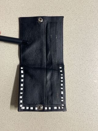 Cartera de cuero artesana