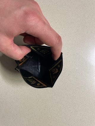 Cartera de cuero artesana