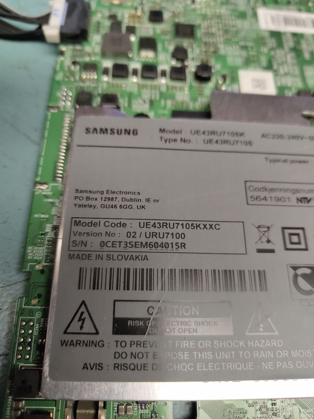 Placa Main TV Samsung UE43RU7105