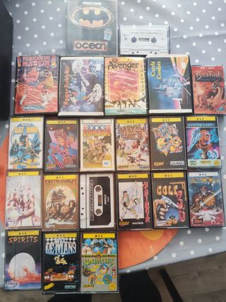22 Videojuegos MSX con estuche 