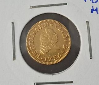 Moneda de medio escudo de oro 