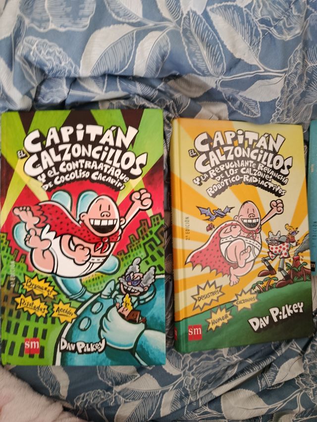 Lote 2 libros El capitán Calzoncillos