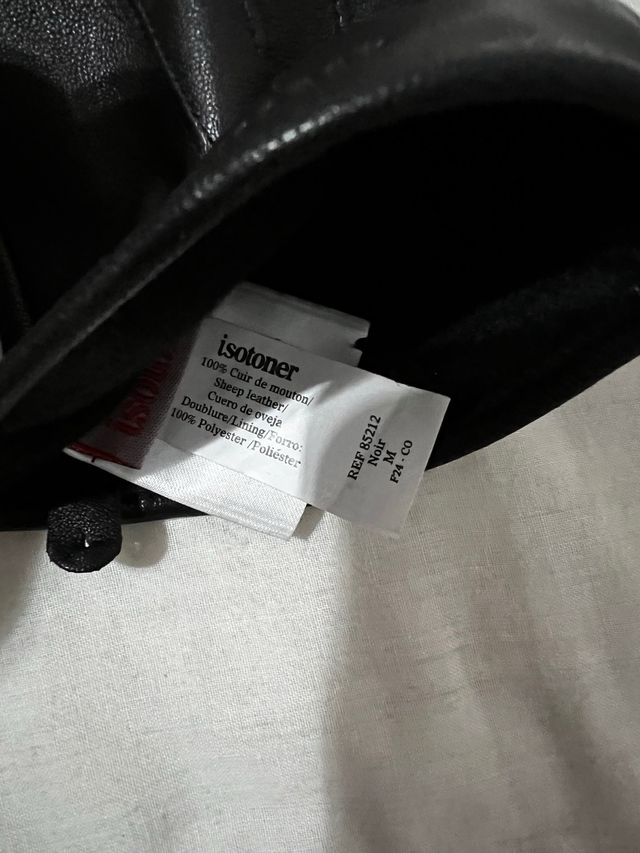 Guantes de auténtica piel de oveja isotoner