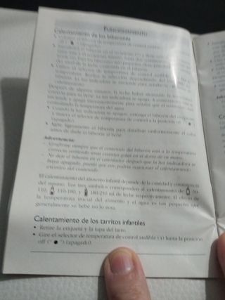 Calienta biberones