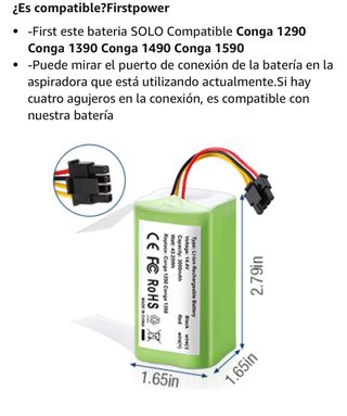 BATERIA PARA CECOTEC CONGA 1290